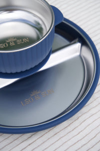 Leo & Sun Stainless Steel Plate and Bowl Set 9