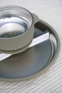 Leo & Sun Stainless Steel Plate and Bowl Set 8