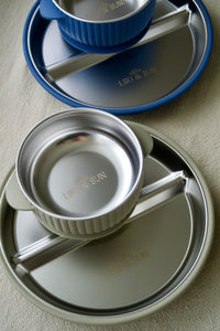 Leo & Sun Stainless Steel Plate and Bowl Set 6