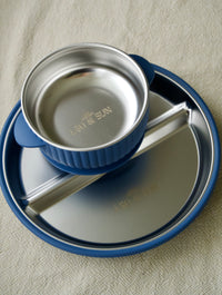 Leo & Sun Stainless Steel Plate and Bowl Set 5