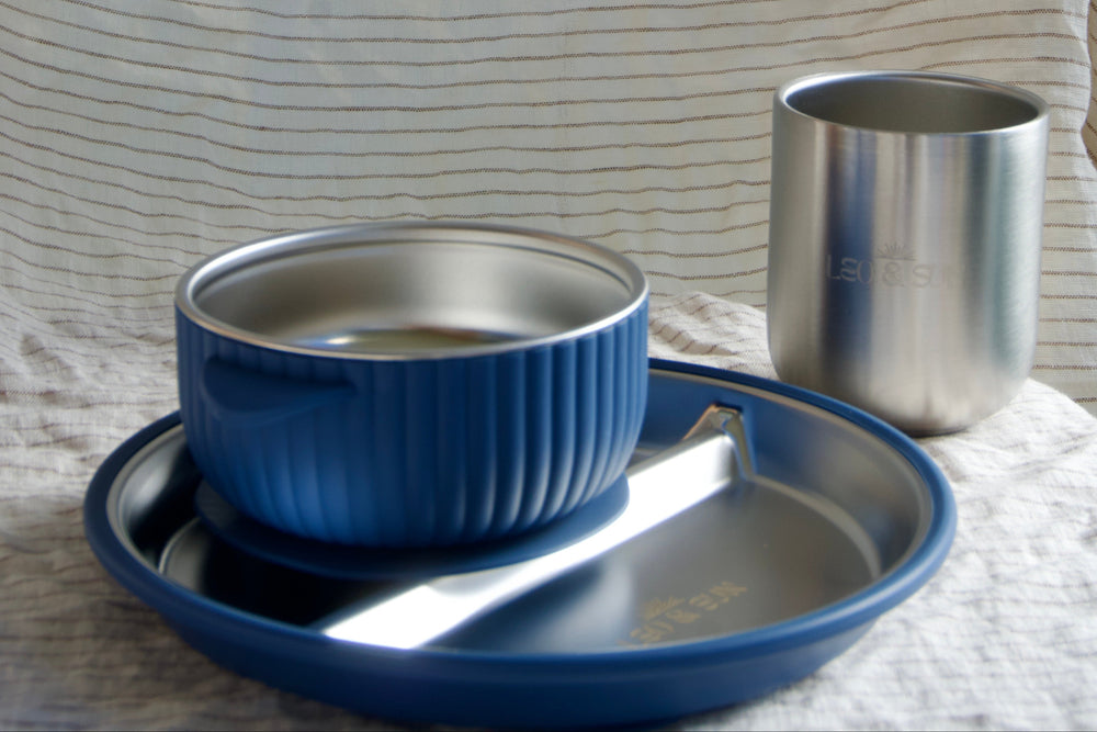 Stainless Steel Plate & Bowl Set