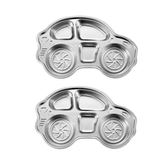 Stainless Steel Kids Car Plate Set (2-Pack)
