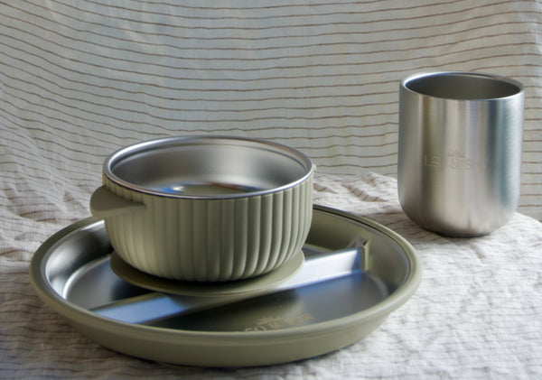 Stainless Steel Plate and Bowl Set