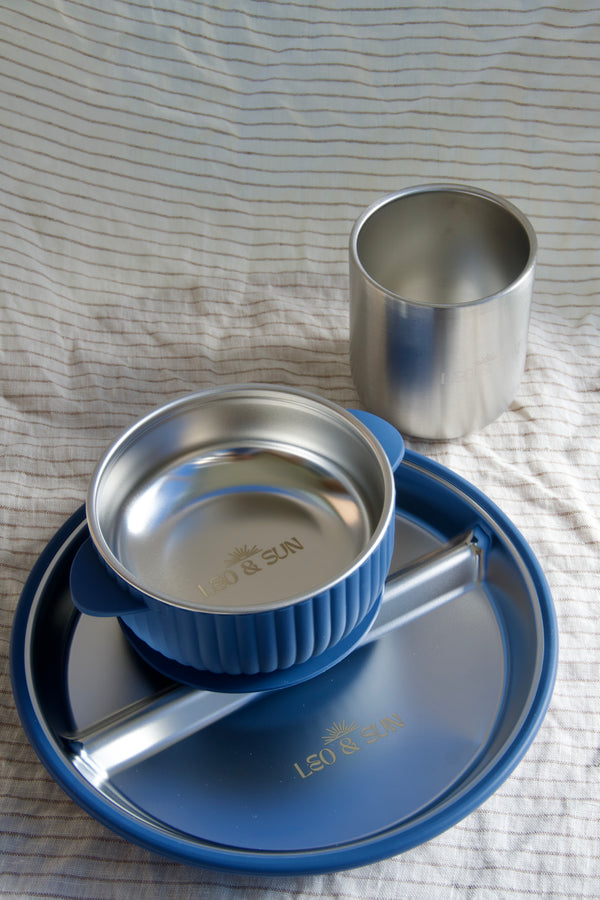 Stainless Steel Plate & Bowl Set